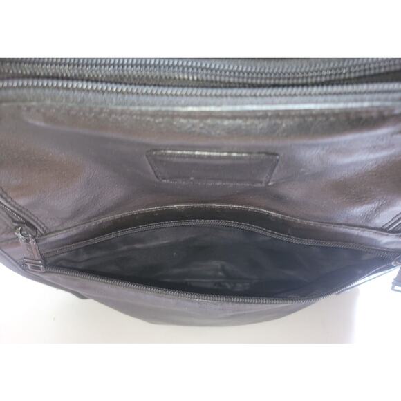 TUMI Leather Briefcase Backpack Laptop Travel Bag 16x13 Office Organizer Tote - Picture 5 of 16